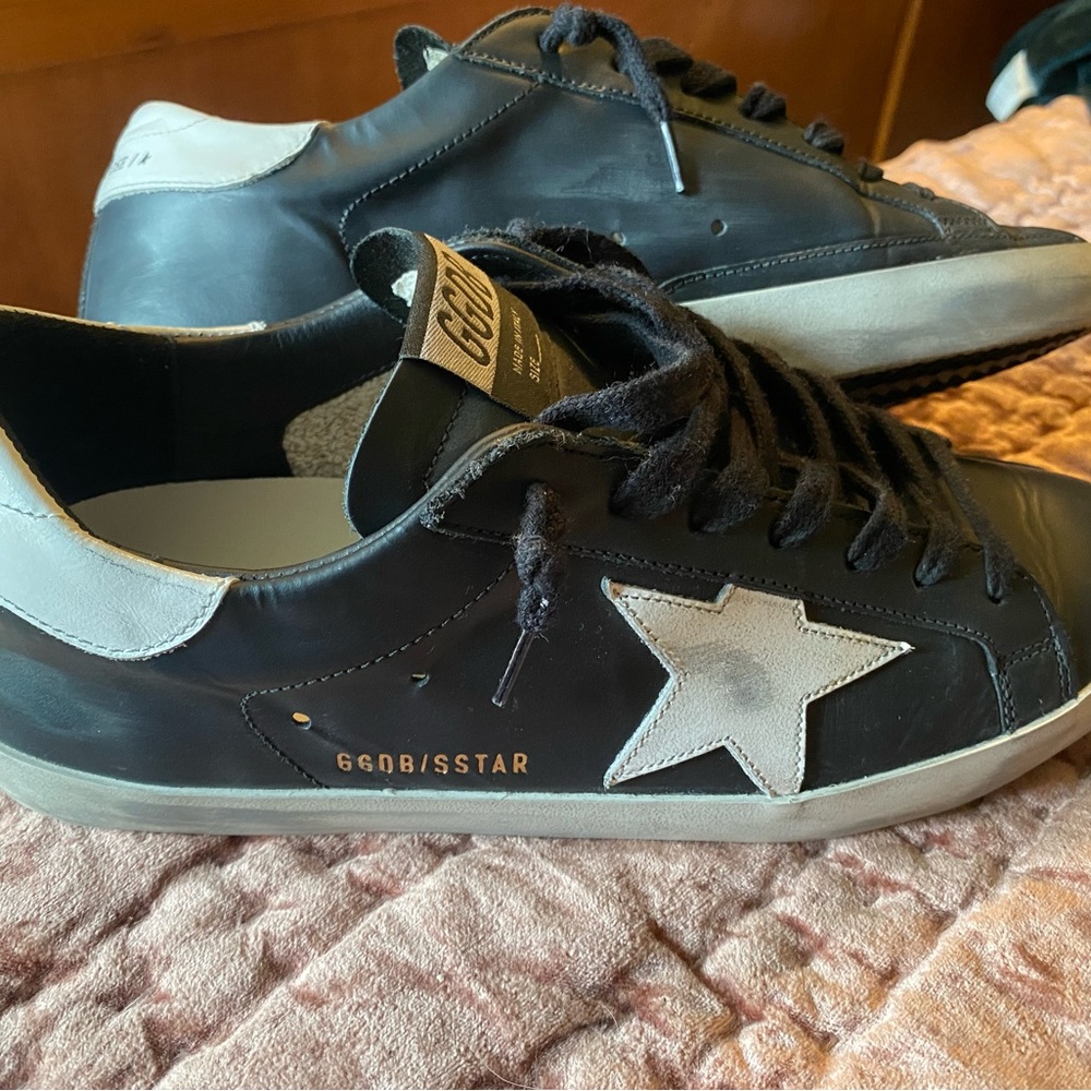 Golden Goose super star leather black sz 40 women’s 9